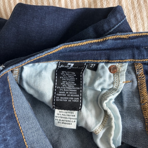 7 For All Mankind Guenevere Ankle Skinny Distressed Jeans - Picture 5 of 5